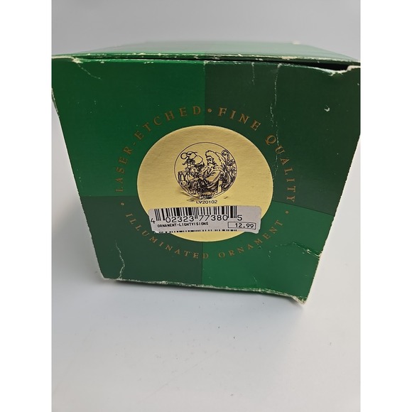 3" Vintage Light Visions Laser Etched Glass Ornament LAUREN 297/10,000 Christmas - Picture 5 of 6